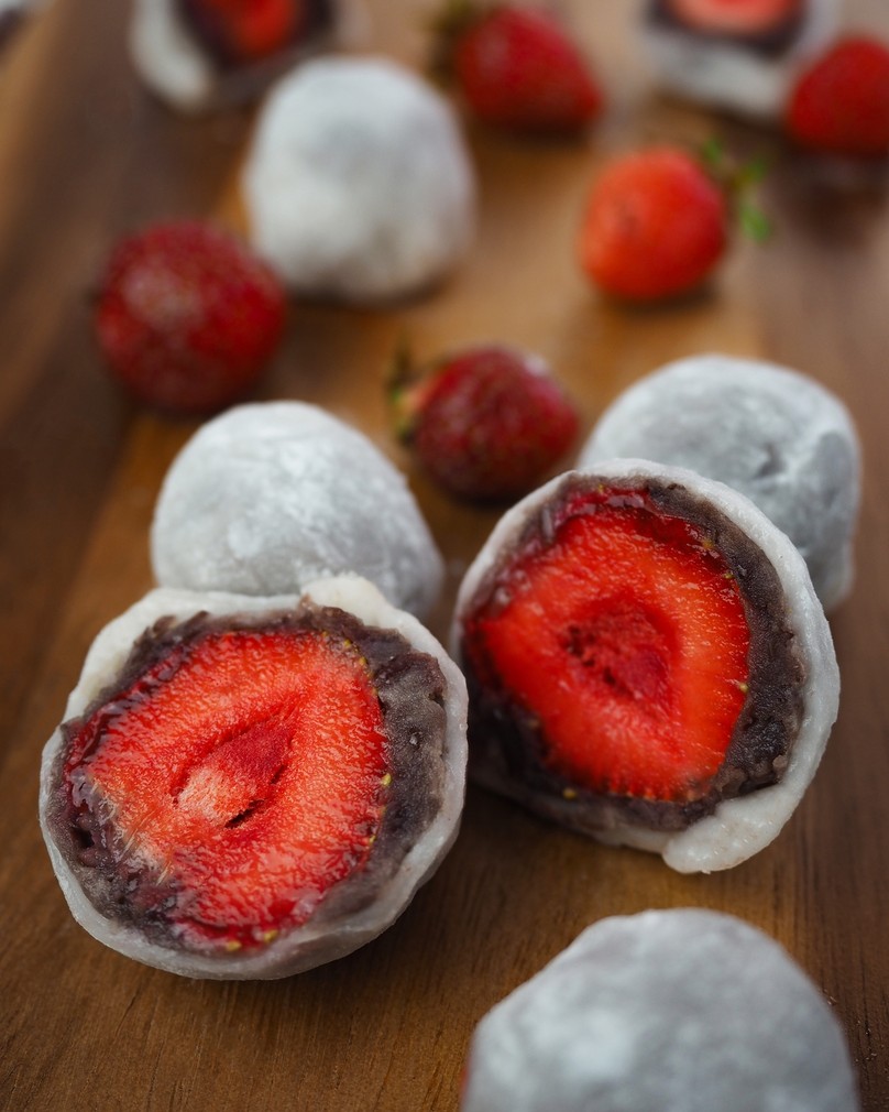 Truskawkowe Mochi (Ichigo Daifuku)