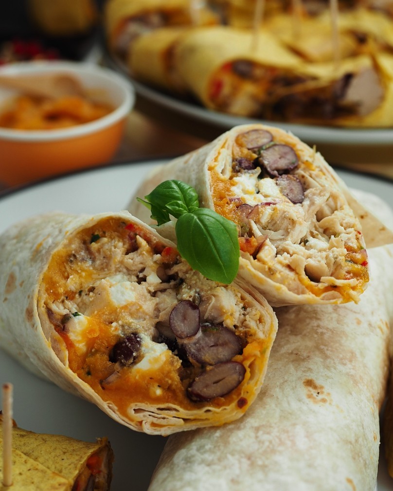 Burrito z kurczakiem i batatami