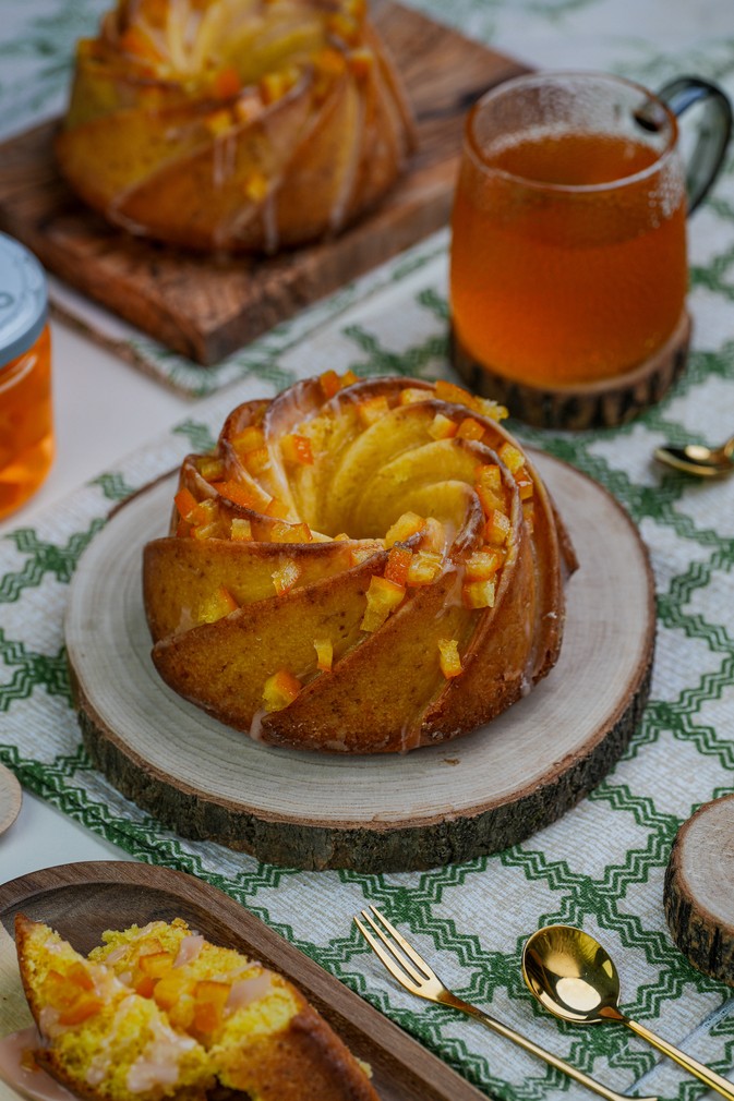 Pomarańczowa babka z ricottą i oliwą