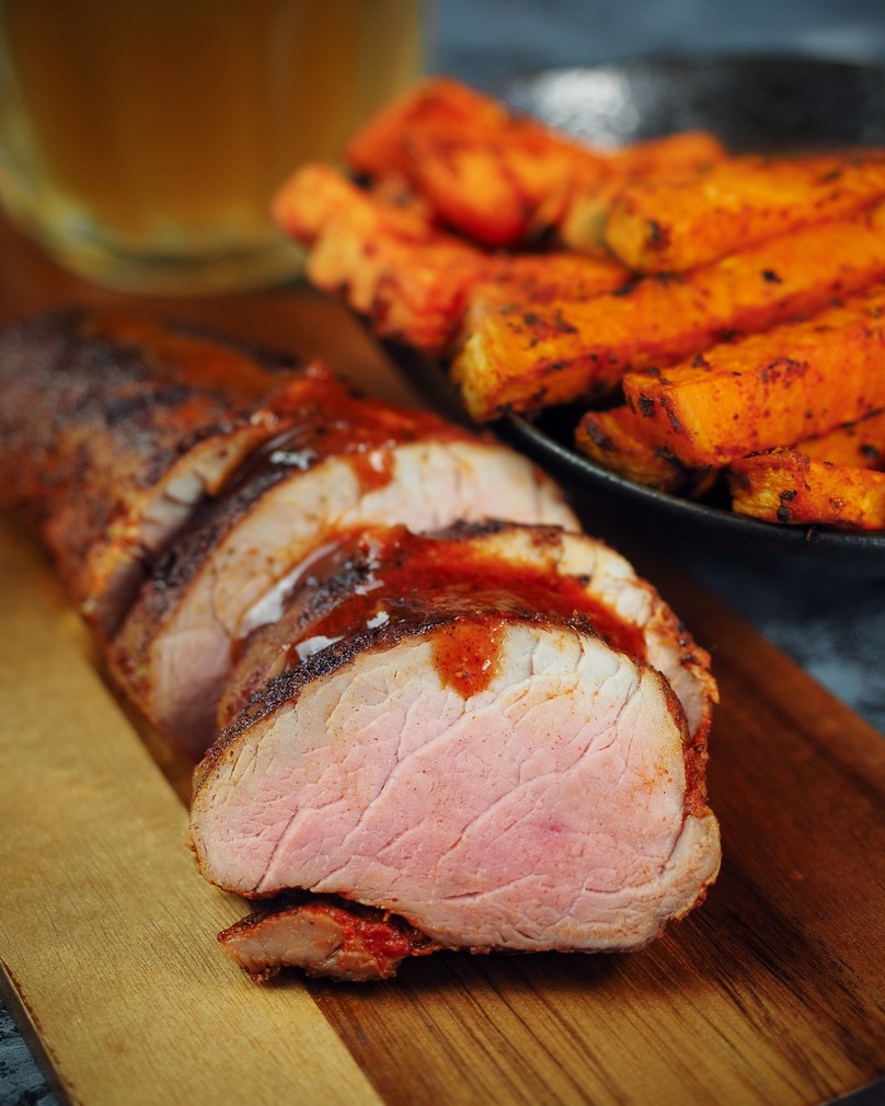 Polędwiczki wieprzowe sous vide w posypce chili