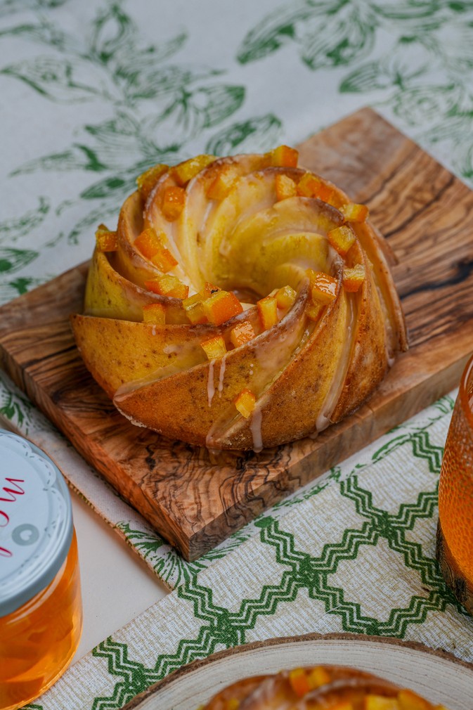 Pomarańczowa babka z ricottą i oliwą