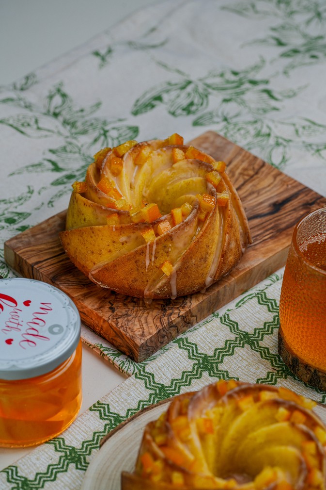 Pomarańczowa babka z ricottą i oliwą