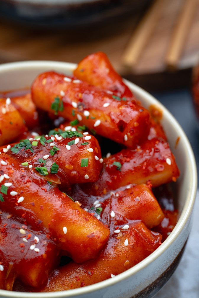 Tteokbokki - pikantne koreańskie kluski ryżowe