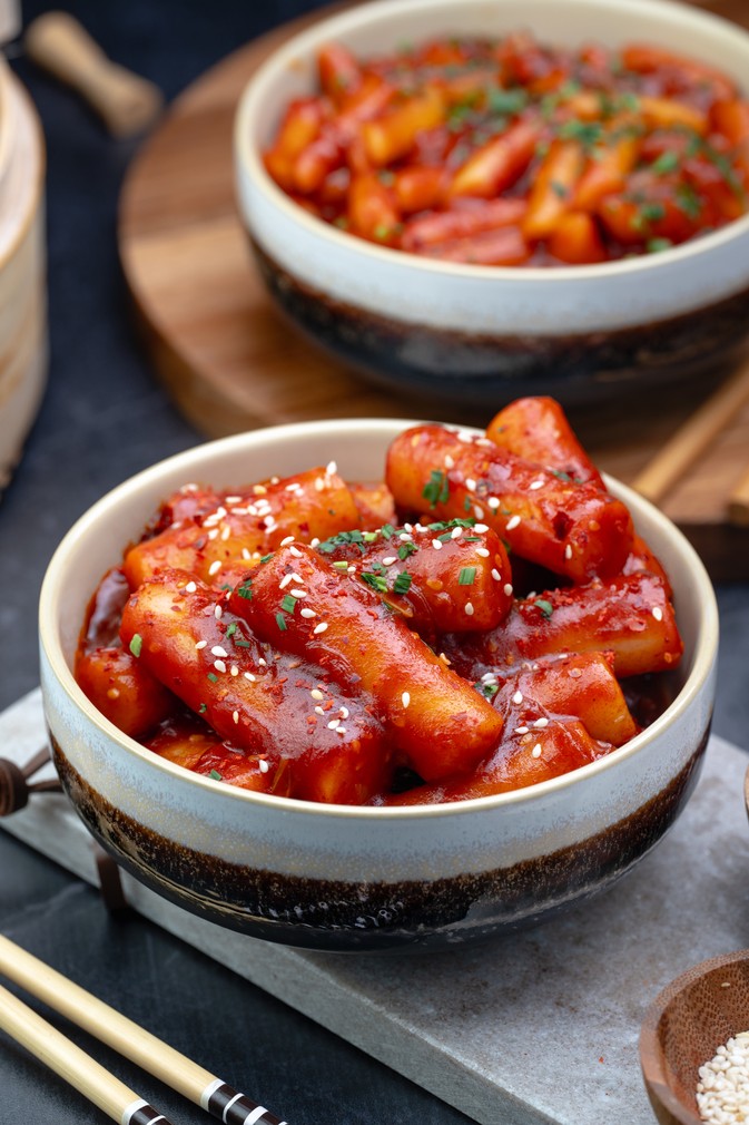 Tteokbokki - pikantne koreańskie kluski ryżowe