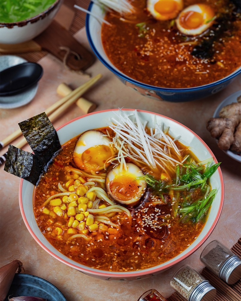 Japoński miso ramen